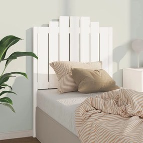 Tablie de pat, alb, 81x4x110 cm, lemn masiv de pin 1, Alb, 81 x 4 x 110 cm