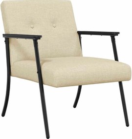 vidaXL fotoliu Crem 59 x 75 x 78 cm țesătură