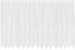 vidaXL Cortină din Dantelă cu perdele Alb 180 x 400 cm Poliester