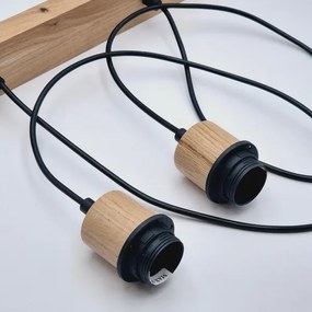 Lustră pe cablu Brilagi WOODY BASKET 2xE27/60W/230V stejar