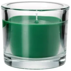 Lumanare in pahar MINNESOTA GREEN 9 cm verde inchis