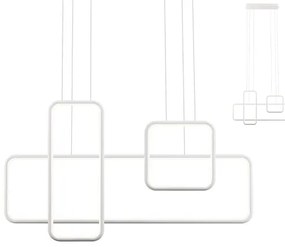 Redo 01-2099 - Lustră LED dimerizabilă suspendată pe cablu THAI, 86W/230V, alb