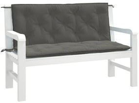 vidaXL Pernă bancă de grădină 2buc melanj gri închis 120x50x7cm textil