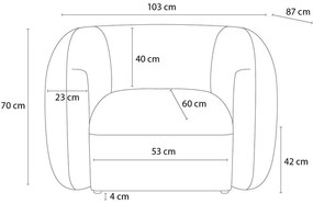 Fotoliu bej Celine – Bobochic Paris