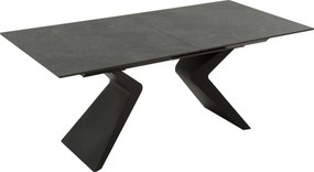 Masă extensibilă ceramică Miro Black, 180 cm/90 cm