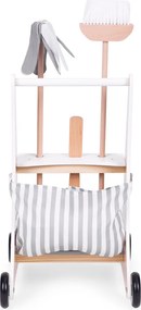 Trusă de curățare din lemn pentru copii bej