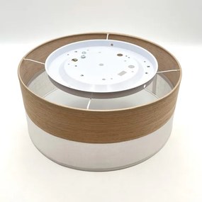 Plafonieră SIRJA WOOD 1xE27/15W/230V d. 35 cm alb/stejar