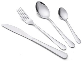 Set de 24 tacâmuri Luigi Ferrero Prima FR-2402, Oțel inoxidabil, Argint