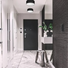 Plafonieră SIRJA 1xE27/60W/230V, pr. 35 cm, negru