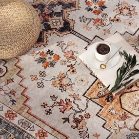 HOMCOM Covor cu Fir Scurt Boem Antiderapant și Lavabil 230x160 cm Maro | Aosom Romania