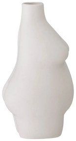 Vază din gresie Bloomingville Elora, înălțime 18 cm, alb
