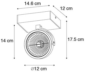 Spotlight de design negru reglabil - Go