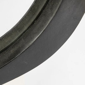 Oglinda ovala cu rama neagra Plecto, 120 x 5 x 70 cm