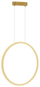 Lustr LED SATURNO 28W, 50 cm, IP44, auriu, cu cablu