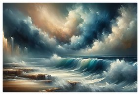 Tablou furtună deasupra oceanului