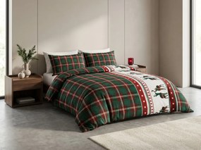 Lenjerie de pat din flanel FJORDEN verde Dimensiune lenjerie de pat: 70 x 90 cm | 140 x 200 cm