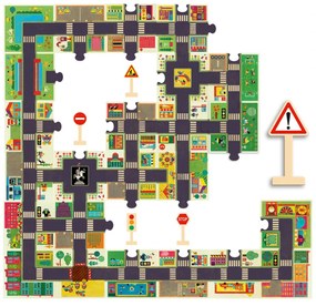 Puzzle gigant Djeco Orasul
