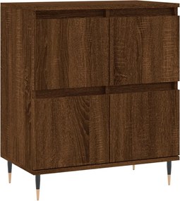 vidaXL Servantă, stejar maro, 60x35x70 cm, lemn compozit