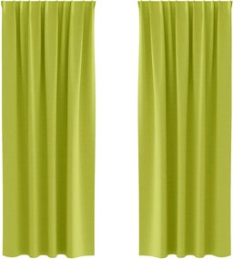 vidaXL Perdele Opaque cu Inel 2 pcs Verde 245 x 140 cm Poliester