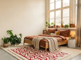 Lenjerie de pat din bumbac CALMORA maro Dimensiune lenjerie de pat: 2 buc 70 x 90 cm | 160 x 200 cm