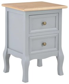 280038 vidaXL Noptiere, gri, 35 x 30 x 49 cm, MDF