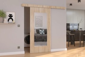 Usa glisanta, Nela, ADRK Furniture (Culoare: Negru, Latime: 76 cm)