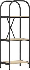 vidaXL Raft pentru cărți Stejar Sonoma 40 x 30 x 109 cm Lemn compozit