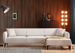 Colțar alb Belissimo, colț pe partea dreaptă – Balcab Home