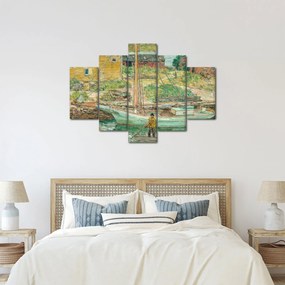 Tablou - Childe Hassam, Oyster Sloop, Cos Cob, reproducere (150x105 cm)