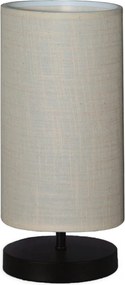 Veioza AYD-2900, gri/negru, material textil/lemn, 15x30 cm