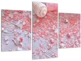 Tablou - Atmosfera de litoral în nuanțe roz (90x60 cm)