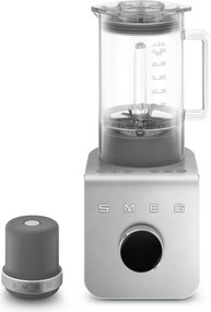Blender Smeg Collezione BLC02EGMEU, 1400 W, 1,5 l, 22 000 rpm, 5 programe, 9 viteze, Măcinare gheață, Oțel inoxidabil, Verde smarald/Inox