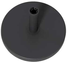 Outsunny Bază pentru Umbrelă de Grădină din HDPE și Ciment cu Manivelă Integrată, Ø46,5x31 cm, Negru | Aosom Romania