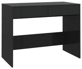 Birou, negru, 101x50x76,5 cm, PAL Negru