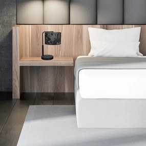 Lampă de masă SATINO 1xE27/60W/230V neagră/gri