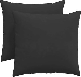 vidaXL Perne pentru canapea 2 pcs Negru 45 x 45 cm țesătură