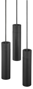 Lustra cu 3 pendule stil minimalist design nordic Tilo negru 2010473003 NL