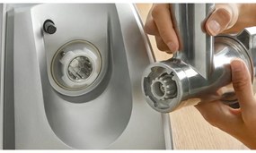 Mașină de tocat carne Bosch MFW68660, 2200W, atașament pentru roșii și cârnați, invers, 4,3 kg/min, Inox