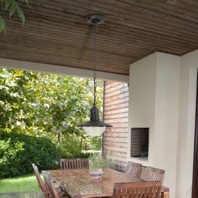 Brilagi MOLDE - lampă suspendată pentru exterior, 1xE27/60W, IP44, negru