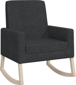 vidaXL Scaun balansoar, negru, material textil