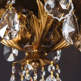 Lustra suspendata de LUX super eleganta Miramare HL 6-1600/1 OR silver-goldOR