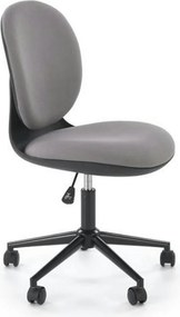 Scaun birou ORION, gri deschis/negru, stofa clasica/polipropilena, 46x