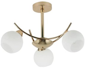 Lustră pe tijă AMOS 3xE27/40W/230V auriu