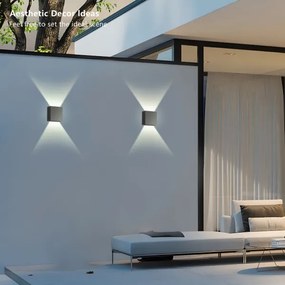 Brilagi - Aplica LED de exterior DOUBLERAY LED/4W/230V antracit IP65