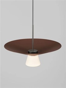 Lustra LED suspendata BARIS Rust Brown 38cm
