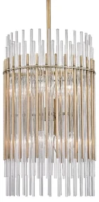 Lustra suspendata LUX, design elegant, WALLIS alama antichizata, cu 8 surse de lumina