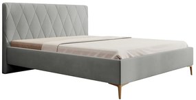 Pat matrimonial 180 cm Tikka 180  (gri + auriu). 1099409