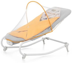 Leagăn cu vibrații pentru bebeluși cu sunete KINDERKRAFT FELIO 2 galben