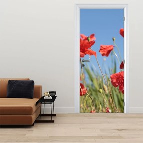 Fototapet pentru ușă - Maci (95x205cm)