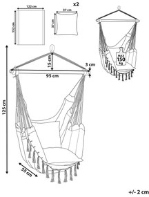 Fotoliu suspendat Blythe (Gri deschis). 1078144